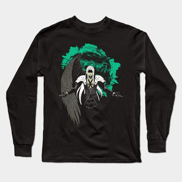 One Winged Angel Long Sleeve T-Shirt by SquidStudio